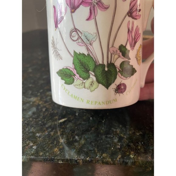 Portmerion Botanic Garden 4" Cyclamen Mug, England, 1972 - Picture 2 of 7